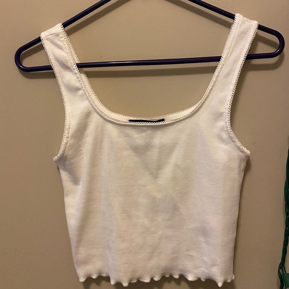 Lace trim top